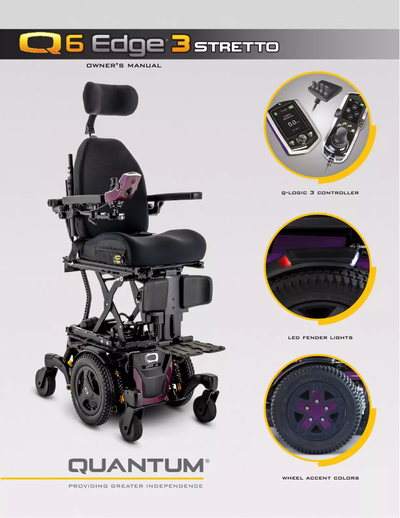 Page 1 of the manual User Manual Quantum Edge 3 Stretto