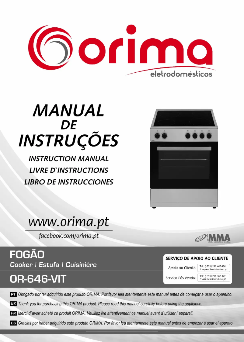 Page 1 of the manual User Manual Orima OR 646 VIT