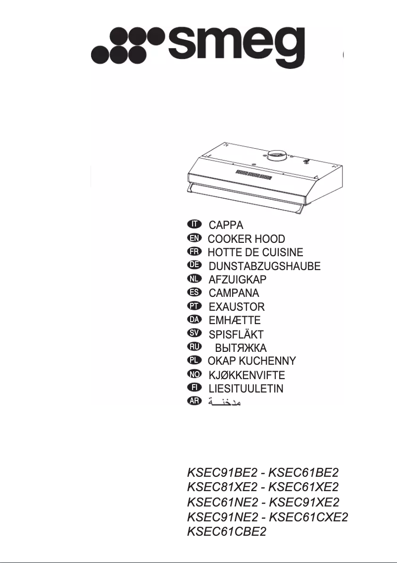 Page 1 of the manual Instruction Manual Smeg KSEC91XE2