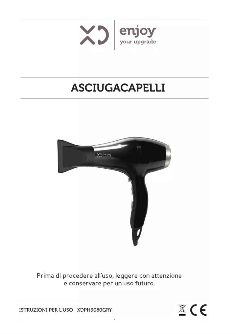 Page 1 of the manual User Manual XD PH9080GRY