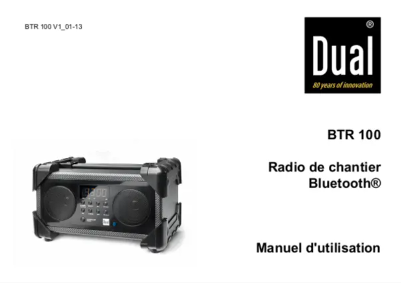 First page image of the manual for BTR 100