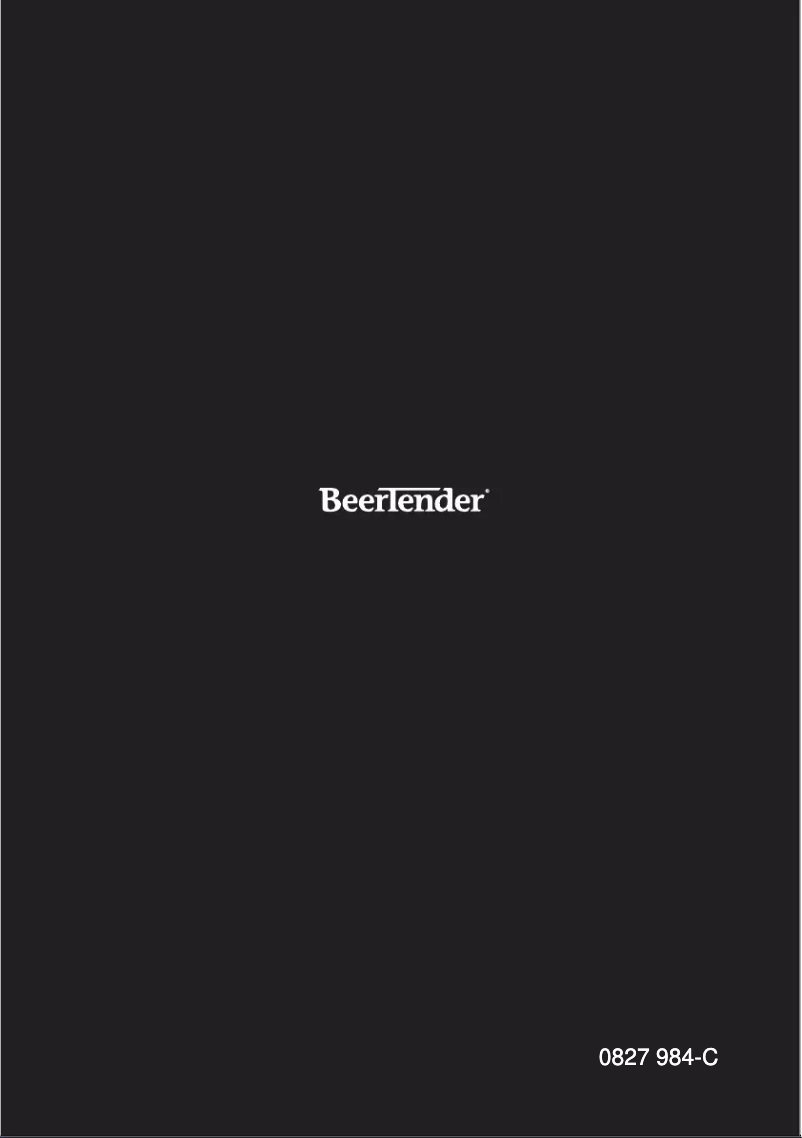 Page 1 of the manual User Manual Krups BeerTender C75