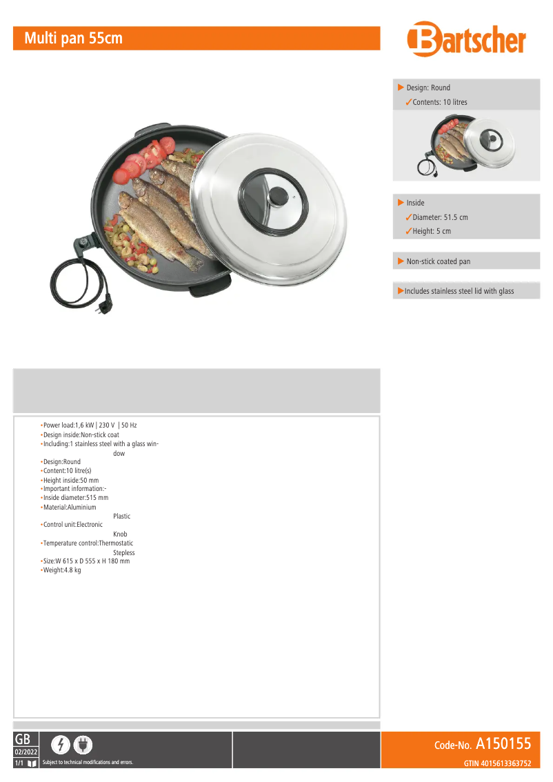 First page image of the manual for A150155