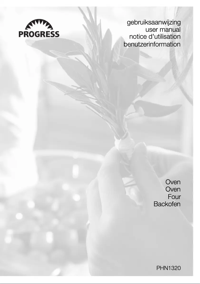 Page 1 of the manual User Manual Progress PHN1320