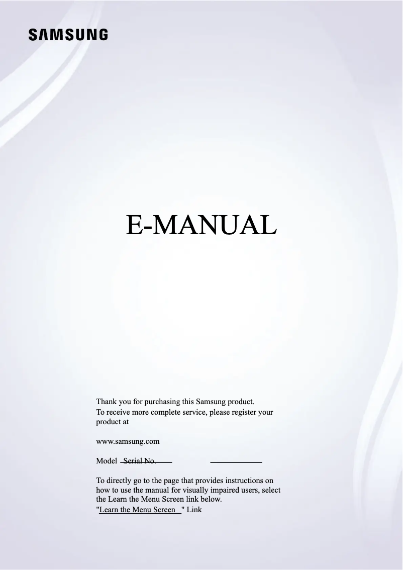 Page 1 of the manual User Manual Samsung QN50QN90A