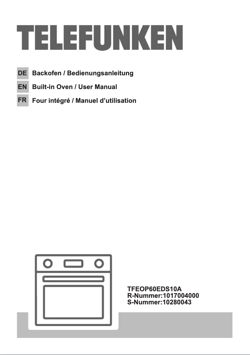 Page 1 of the manual User Manual Telefunken TFEOP60EDS10A