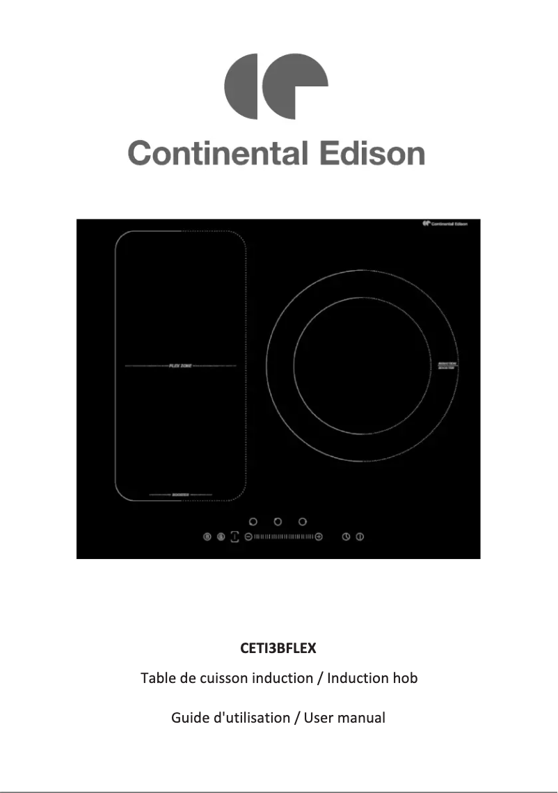 Page 1 of the manual User Manual Continental Edison CETI3BFLEX