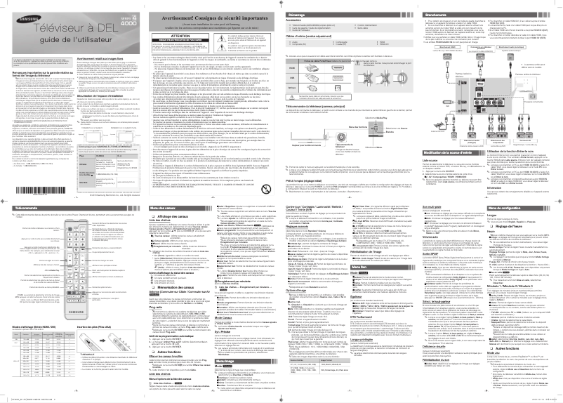First page image of the manual for UN32F4000AF