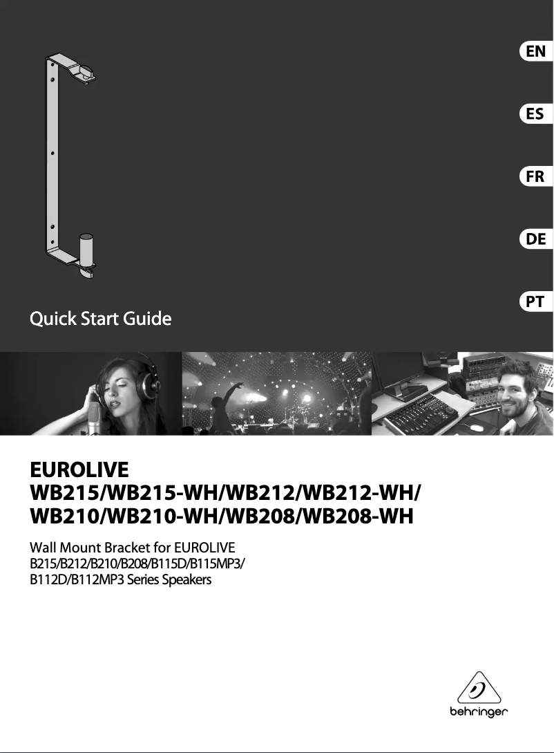 First page image of the manual for Eurolive WB210