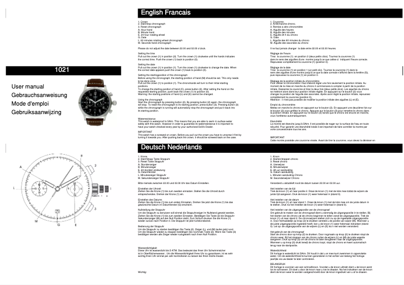 First page image of the manual for Aviamatic 2 1021