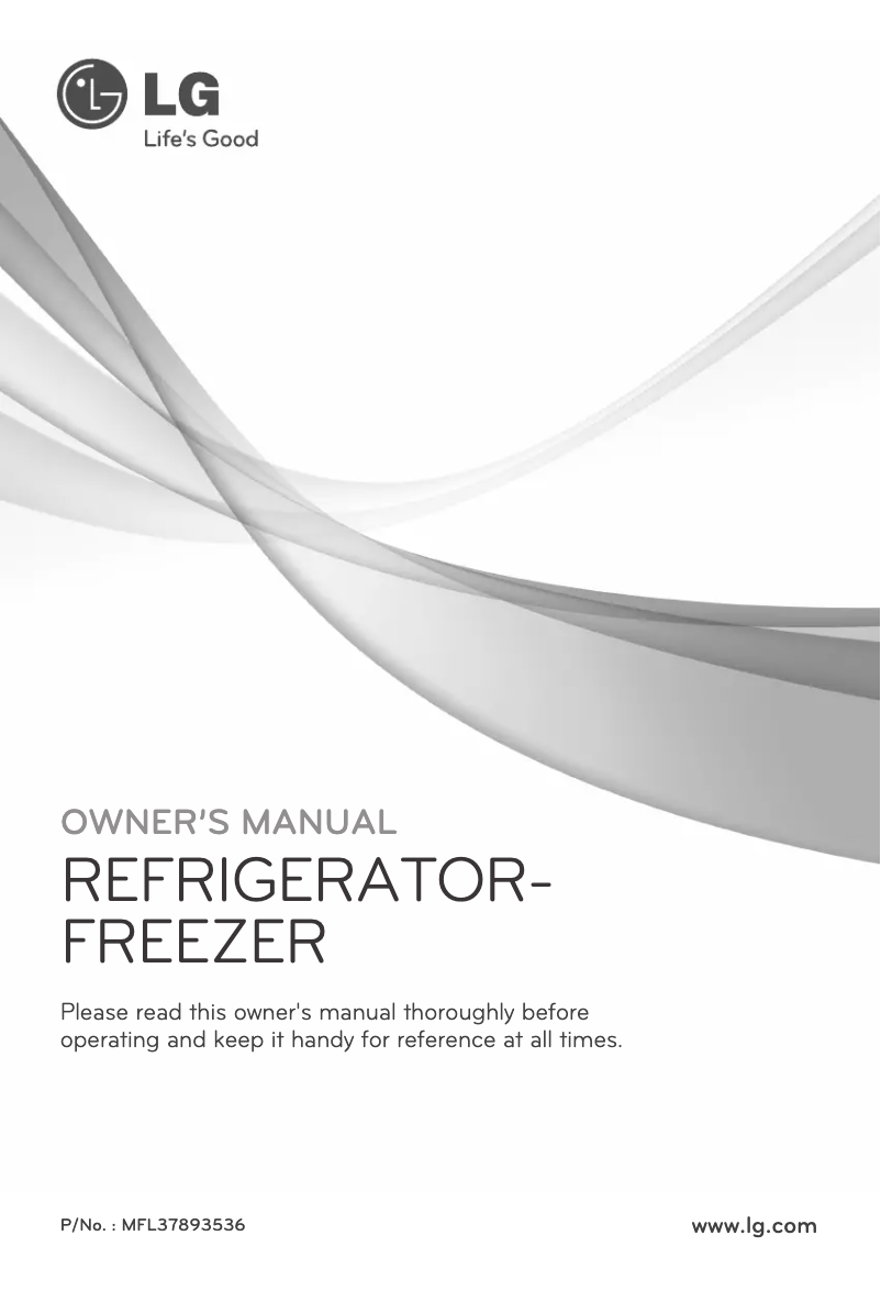 Page 1 of the manual User Manual LG GR-559FSDR