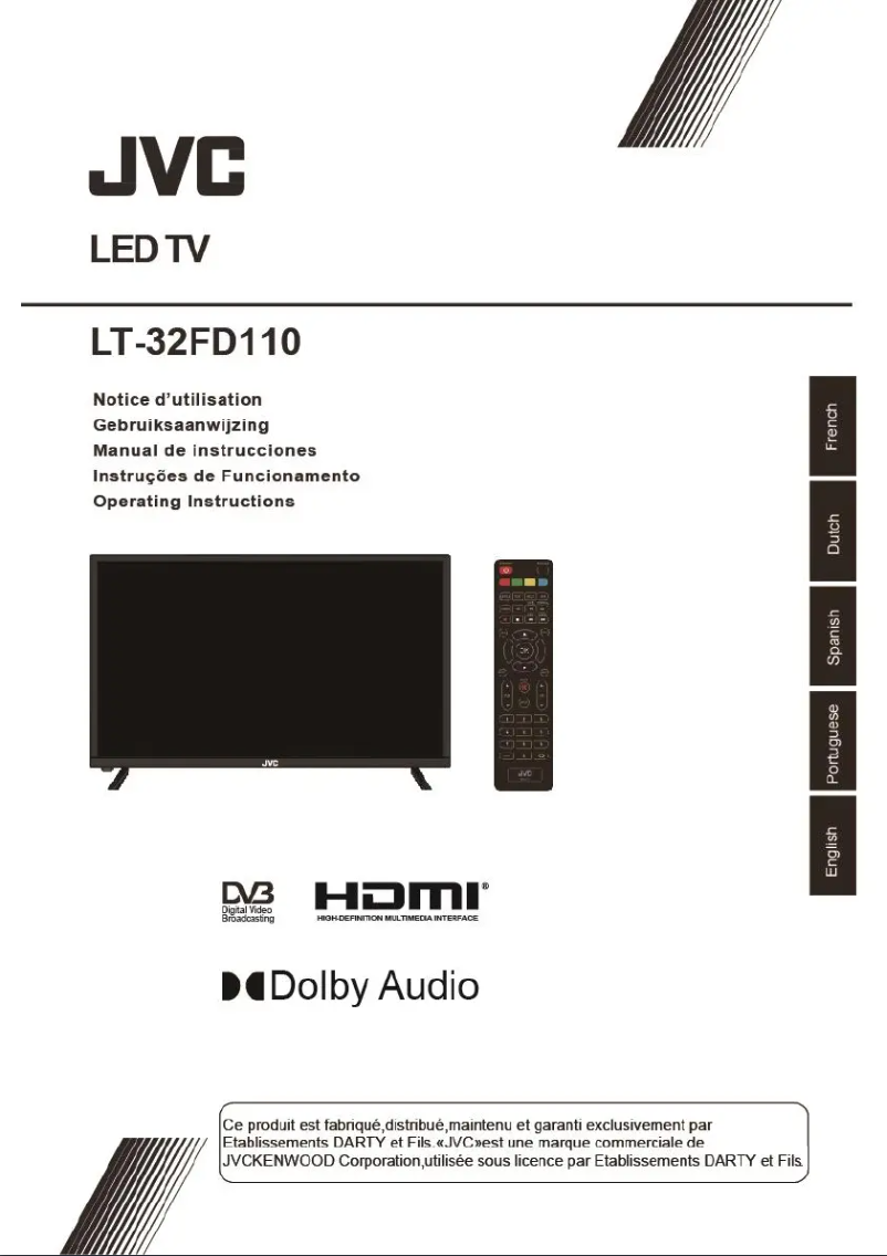 Page 1 of the manual User Manual JVC LT-32FD110