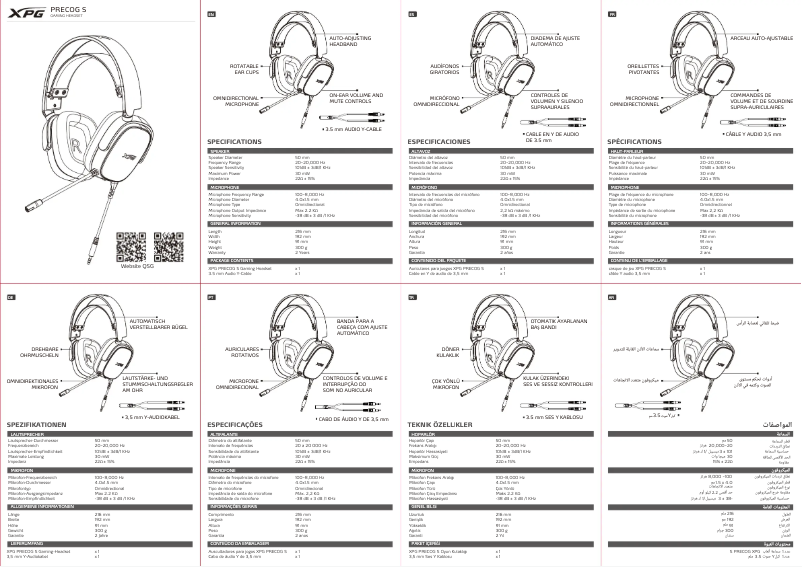 Page 1 of the manual User Manual ADATA Precog S
