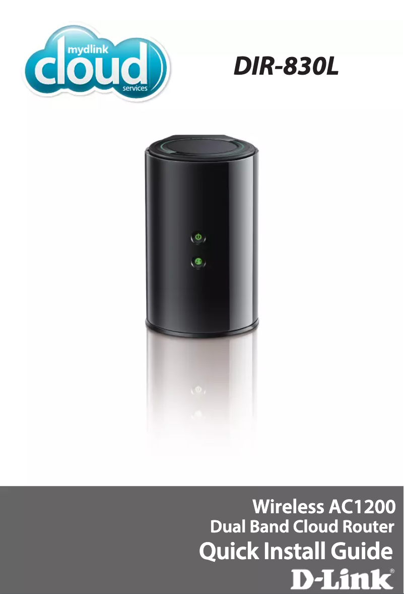 First page image of the manual for DIR-830L