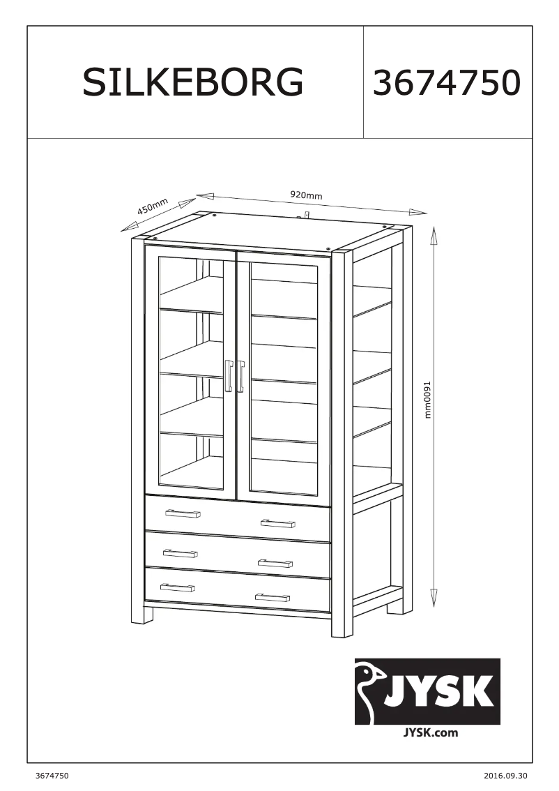First page image of the manual for Silkeborg (92x190x45)