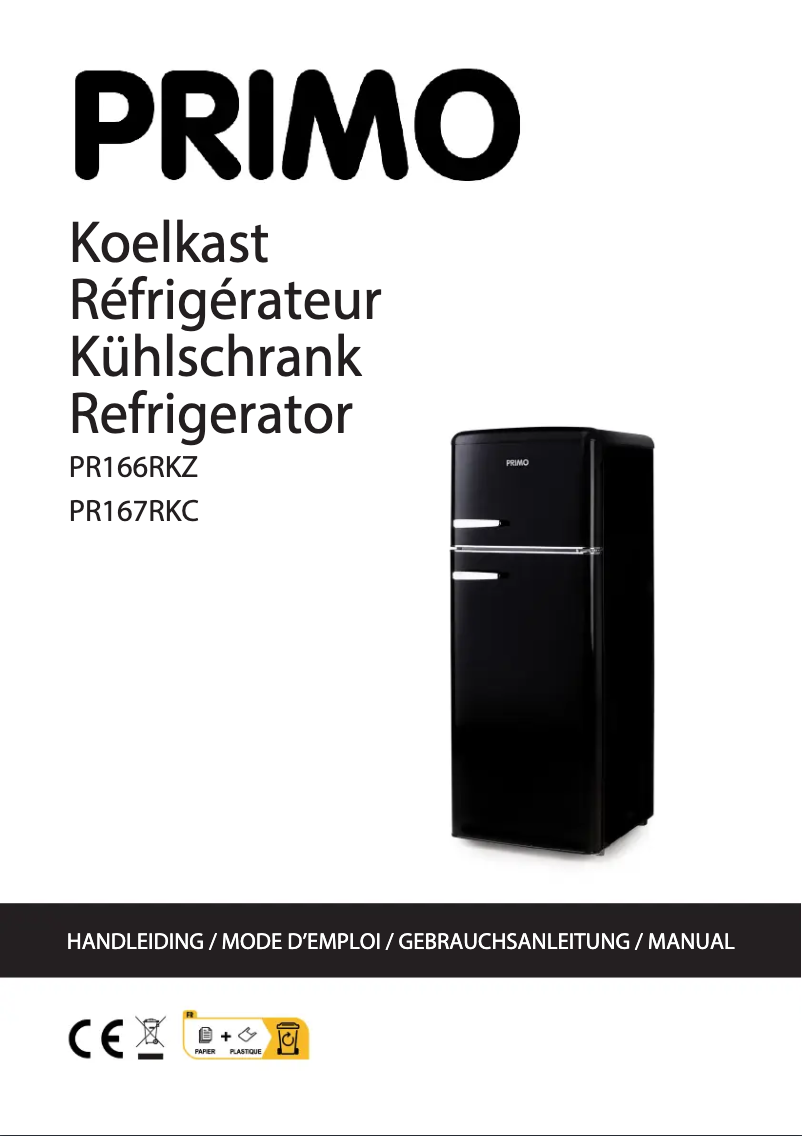 Page 1 of the manual User Manual Primo PR167RKC