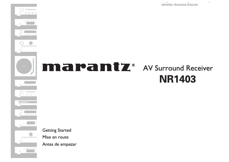 First page image of the manual for NR1403