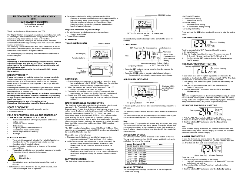 First page image of the manual for 60.2527.10