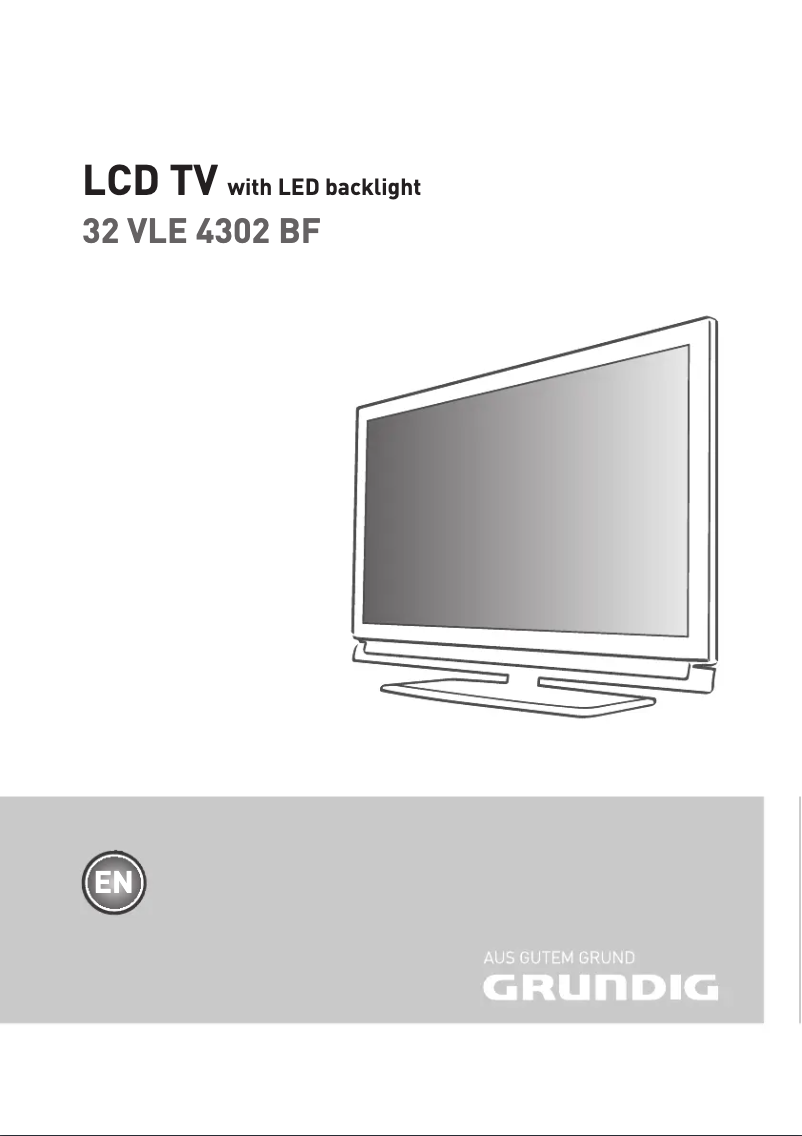 First page image of the manual for 32 VLE 4302 BF
