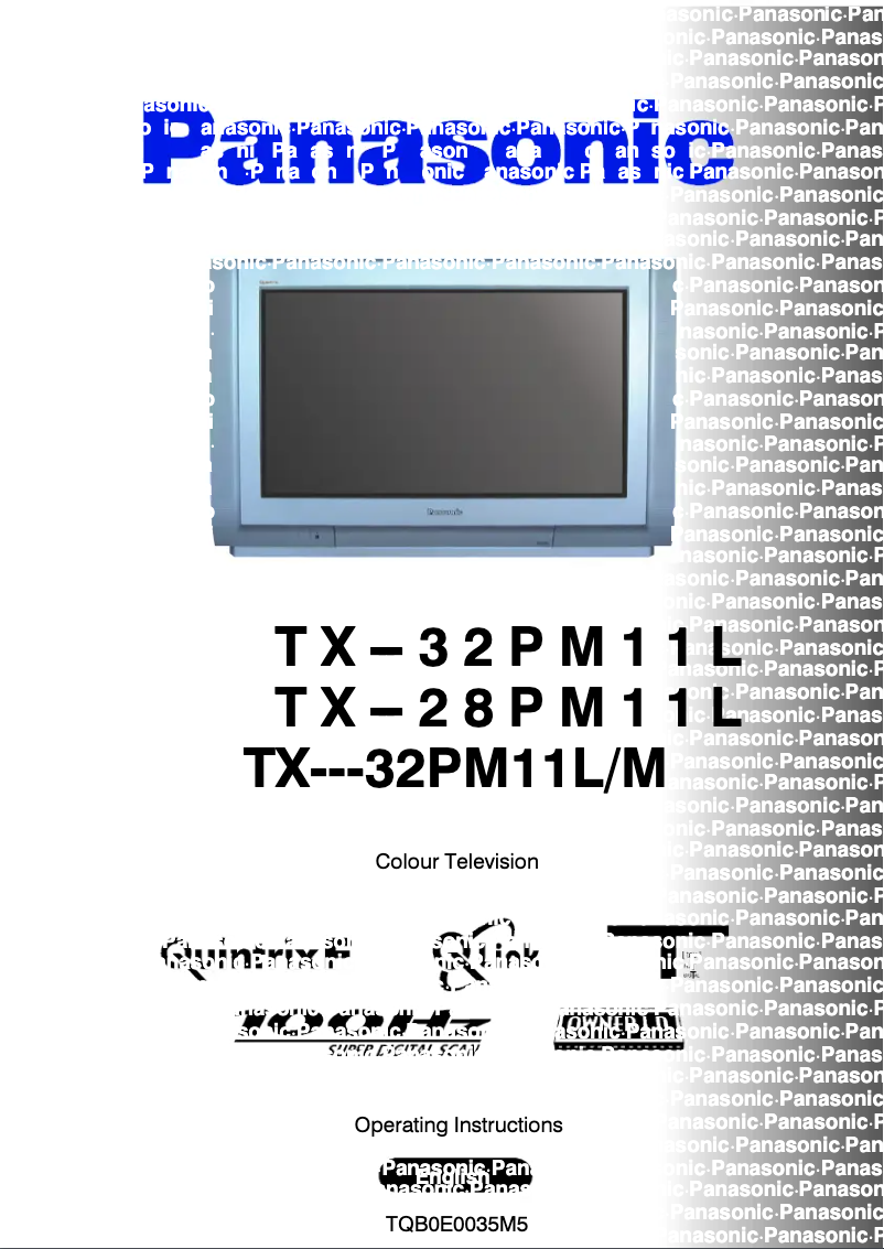 First page image of the manual for TX-32PM11L