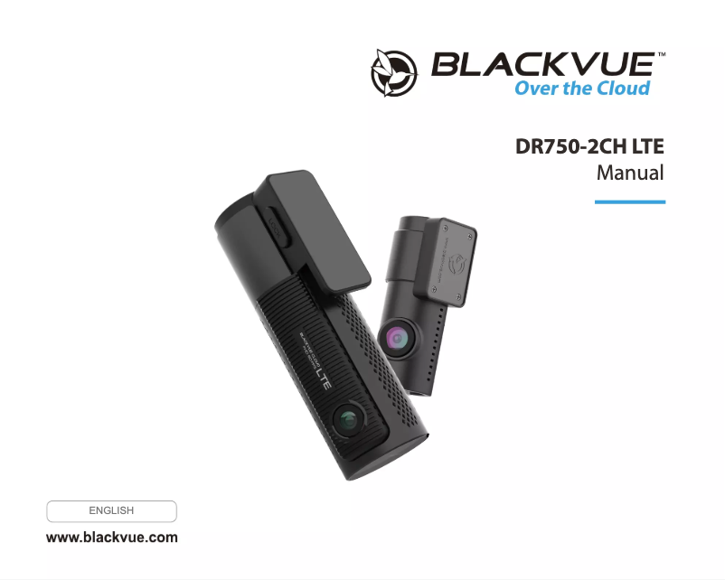 Page 1 of the manual User Manual BlackVue DR750-2CH