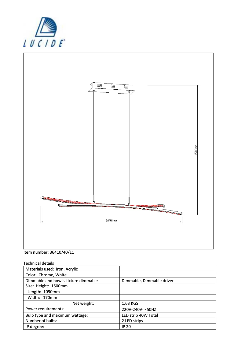 First page image of the manual for Dual LED