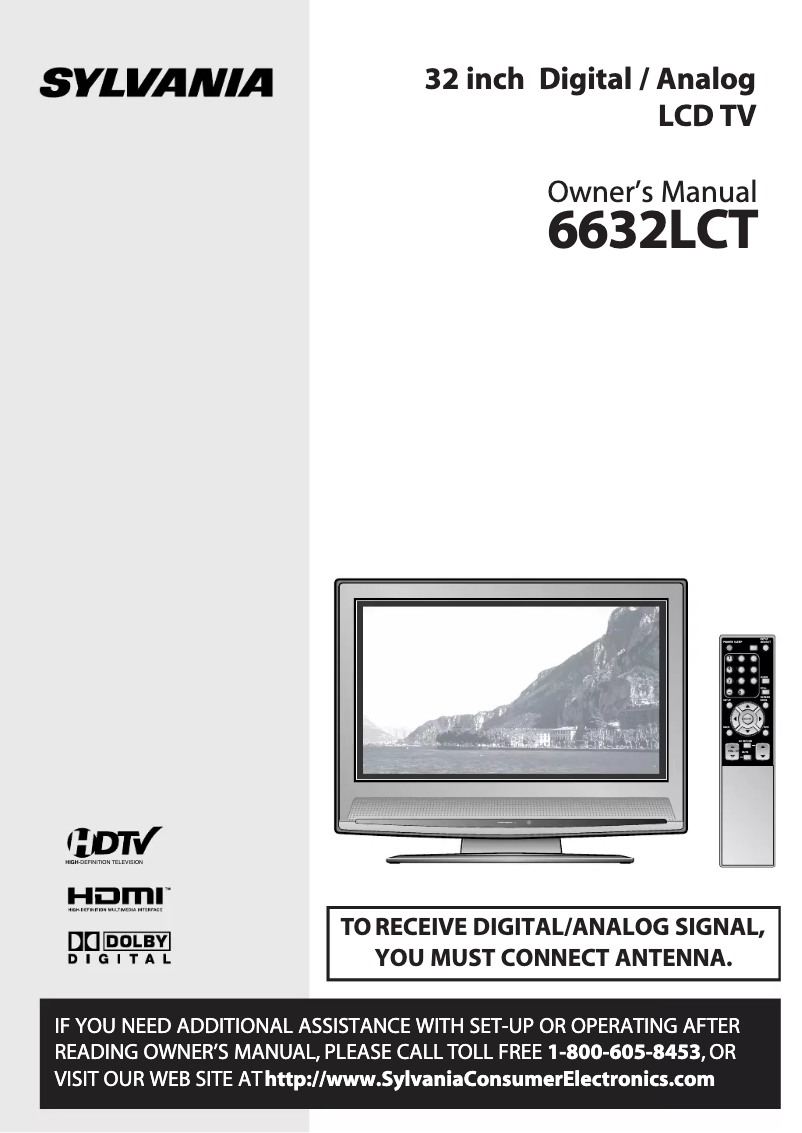 First page image of the manual for 6632LCT