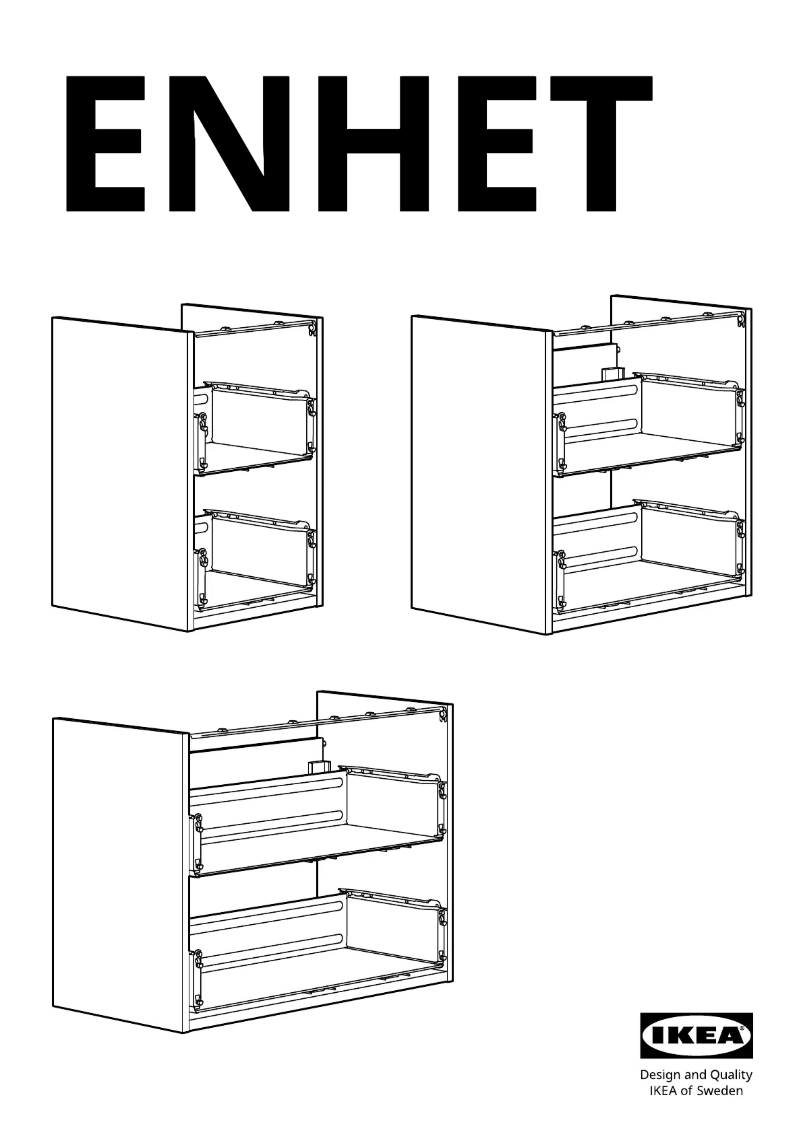 Page 1 of the manual User Manual Ikea ENHET 804.406.08