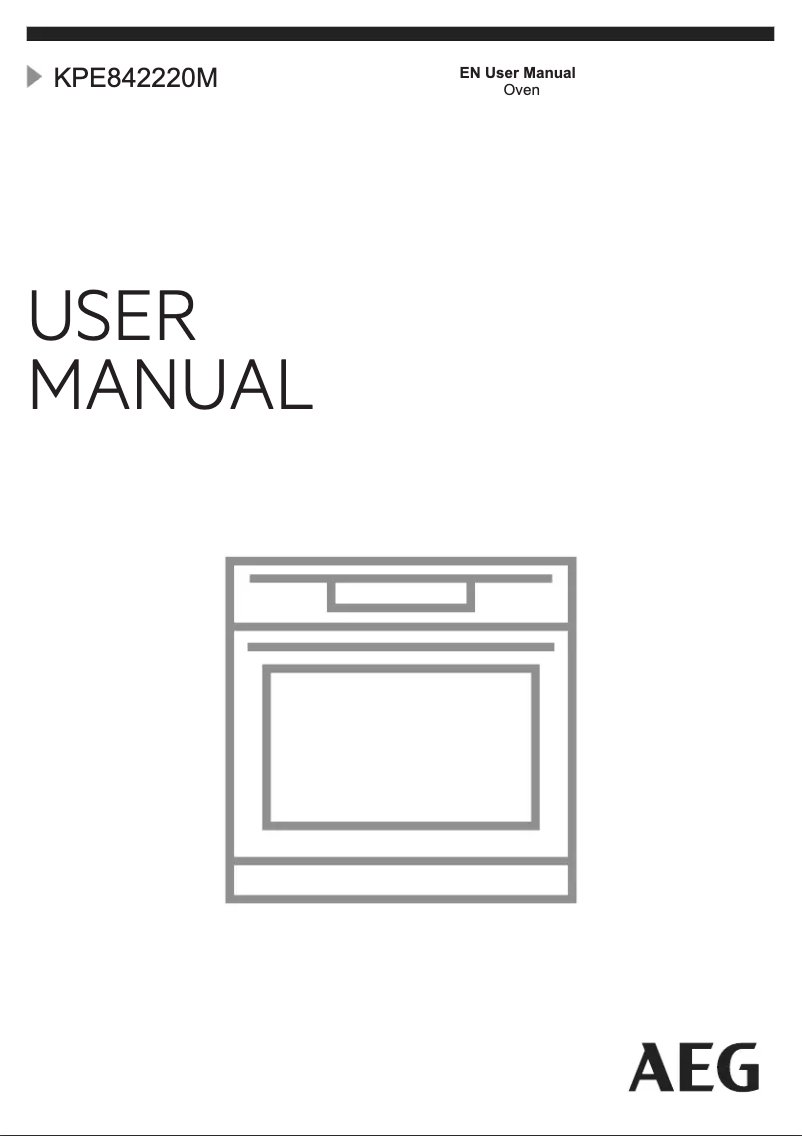 Page 1 of the manual User Manual AEG KPE842220M