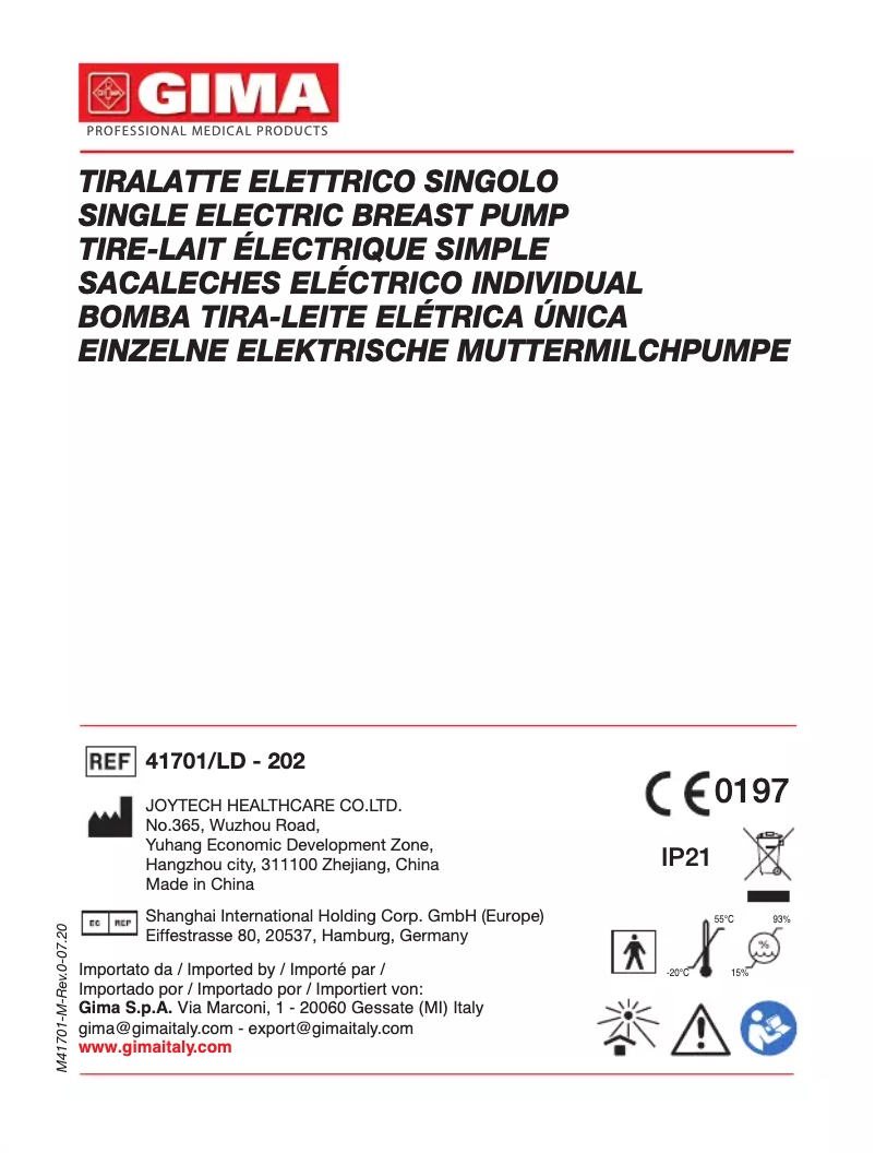 Page 1 of the manual User Manual GIMA 41701
