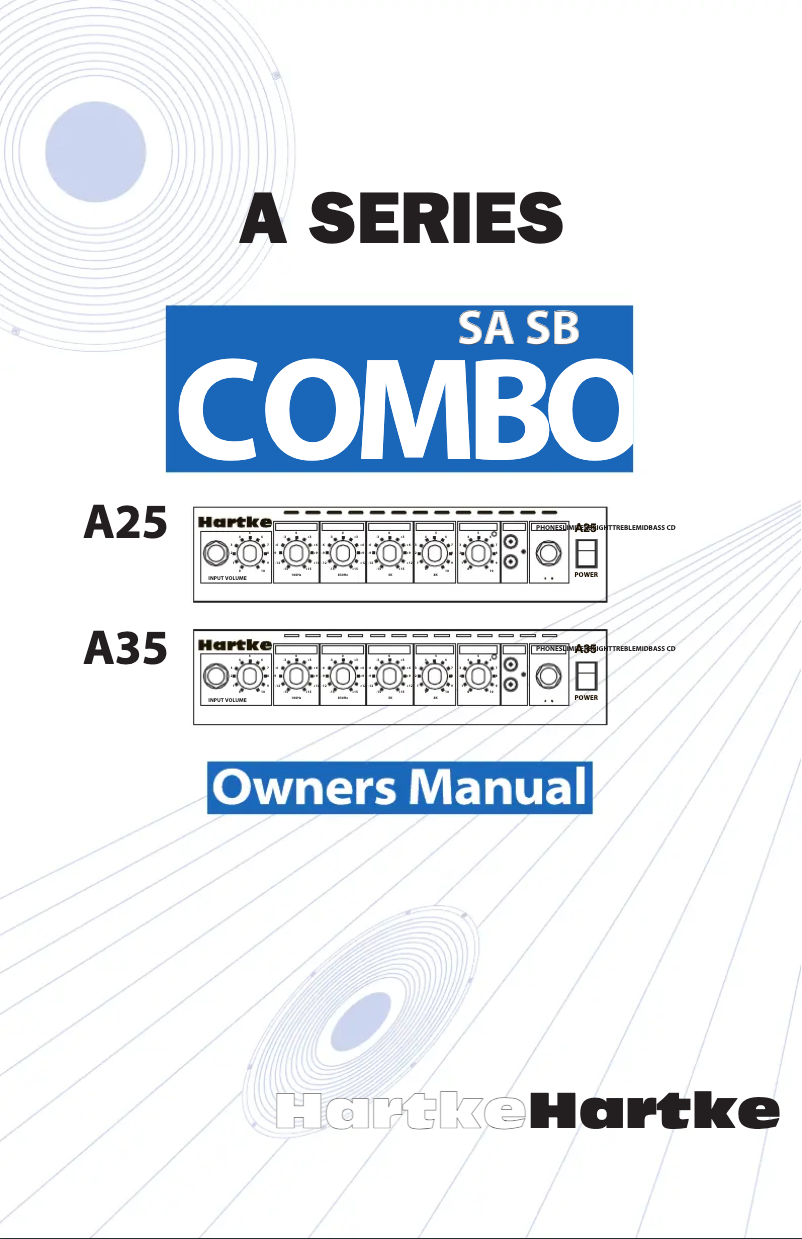 Image de la première page du manuel de l'appareil A25