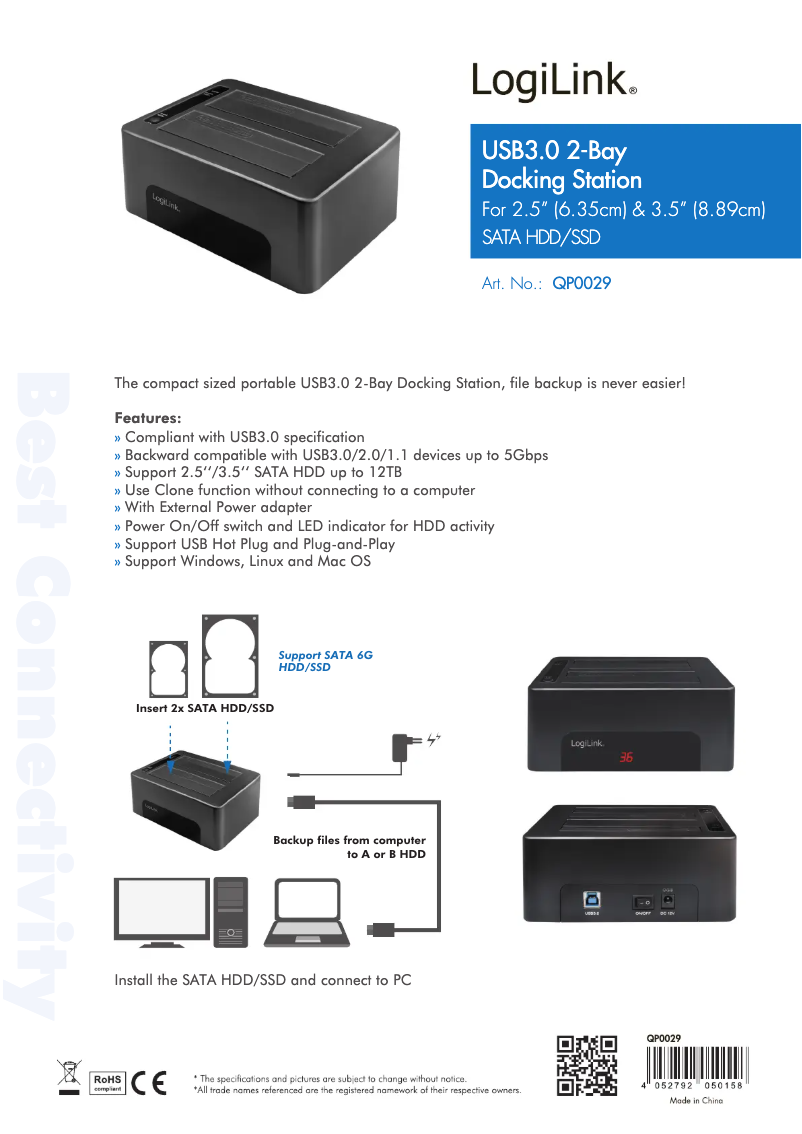 Image de la première page du manuel de l'appareil QP0029