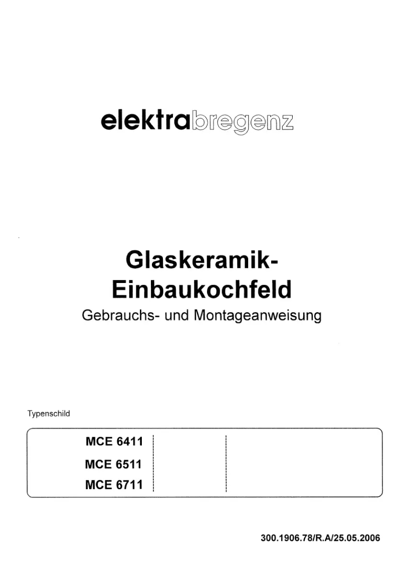 First page image of the manual for MCE 6511