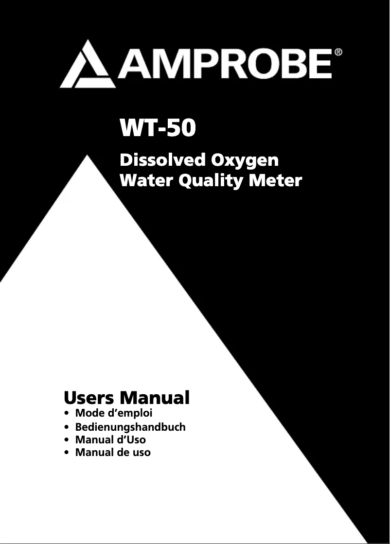 First page image of the manual for WT-50