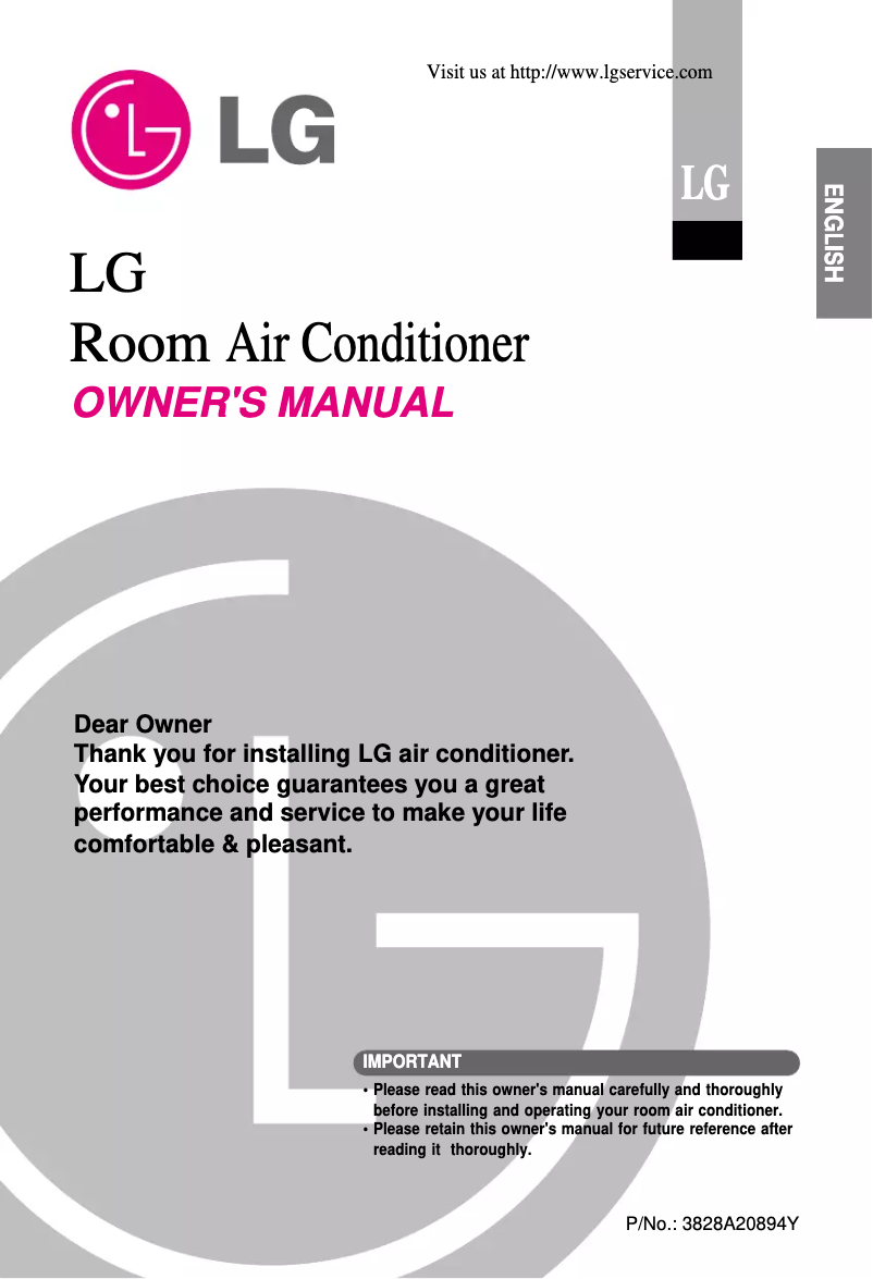 Page 1 of the manual User Manual LG TSUH126TDA0