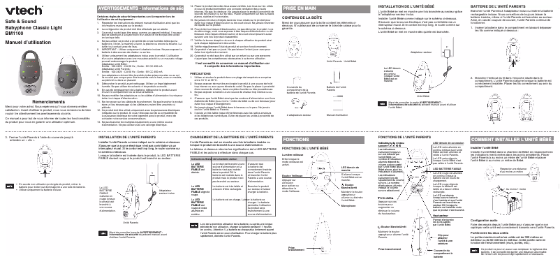 First page image of the manual for Safe & Sound BM1100