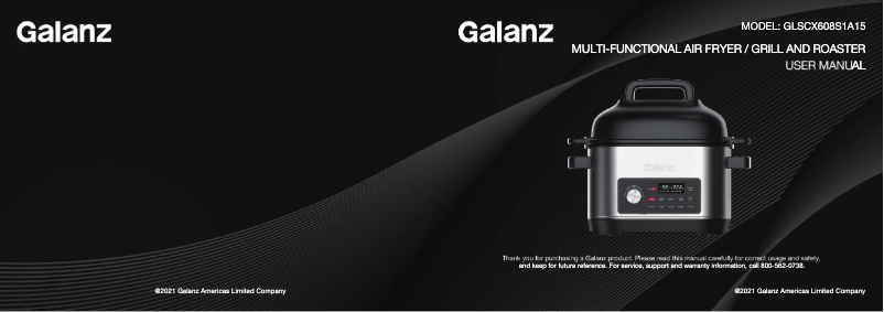 First page image of the manual for GLSCX608S1A15