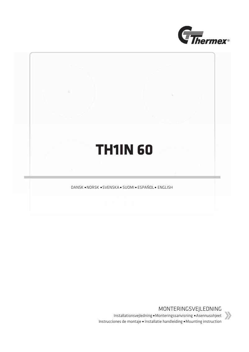 Page 1 of the manual User Manual Thermex TH1IN 60