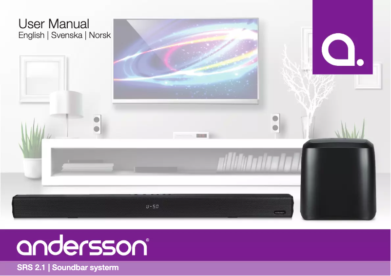 Page 1 of the manual User Manual Andersson SRS 2.1