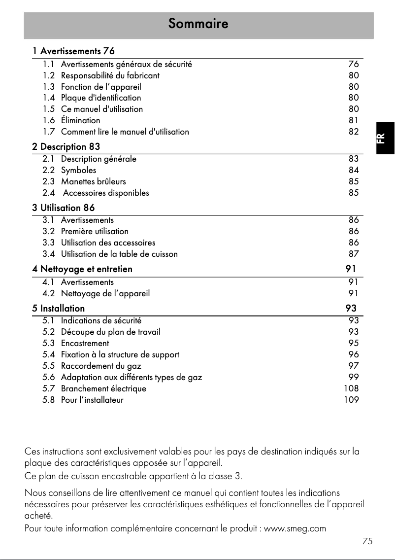 First page image of the manual for SR34SGH3