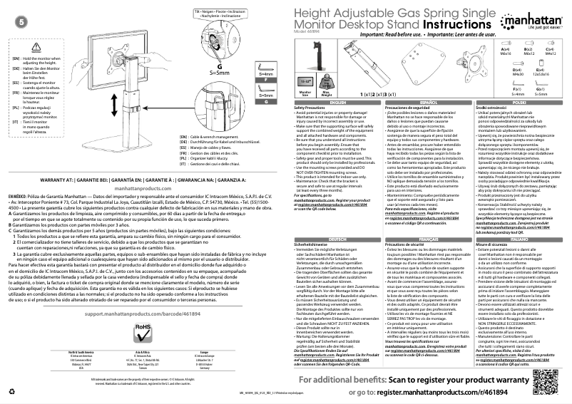 First page image of the manual for 461894