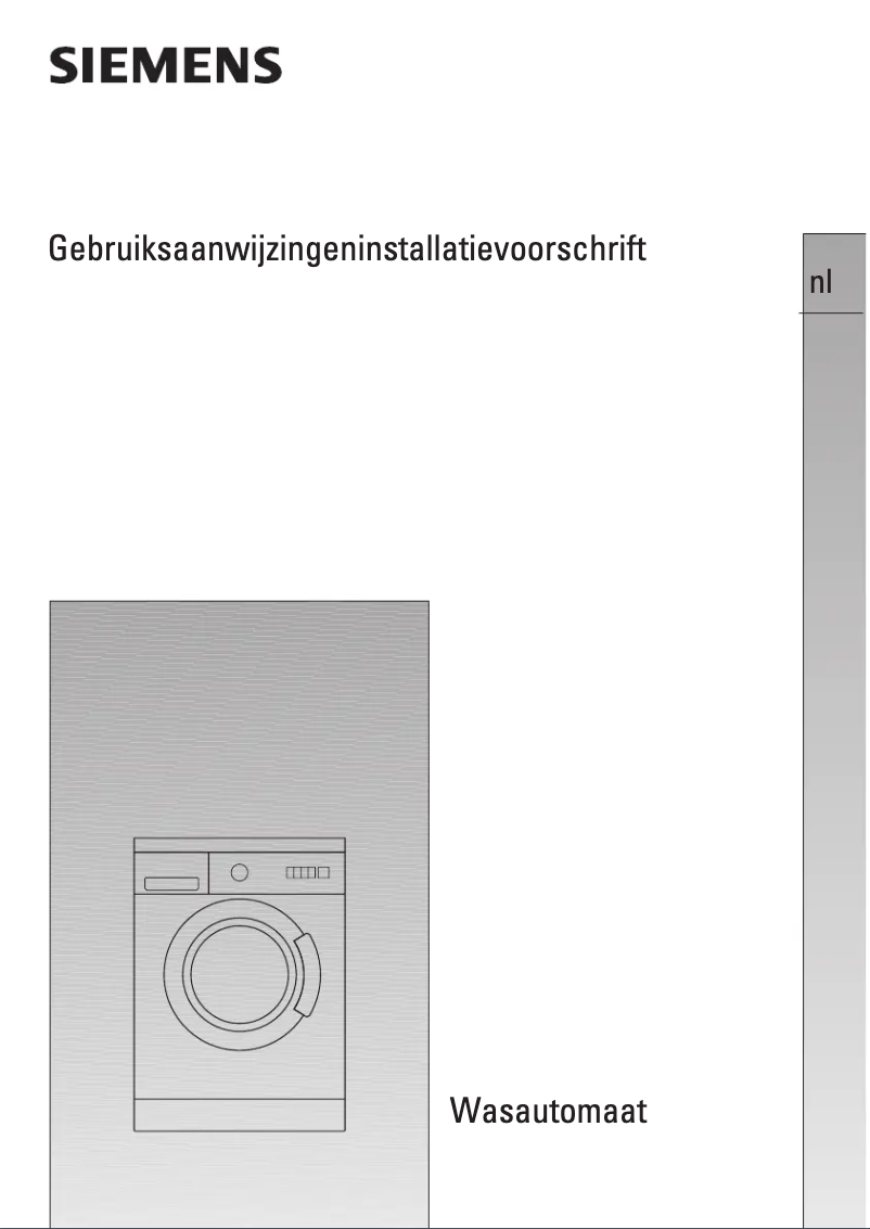 Page 1 of the manual User Manual Siemens WXLM122A
