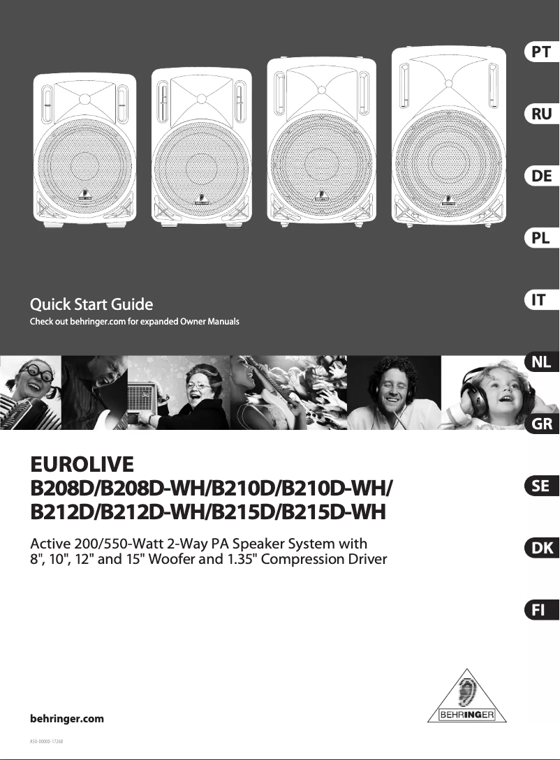 First page image of the manual for B208D