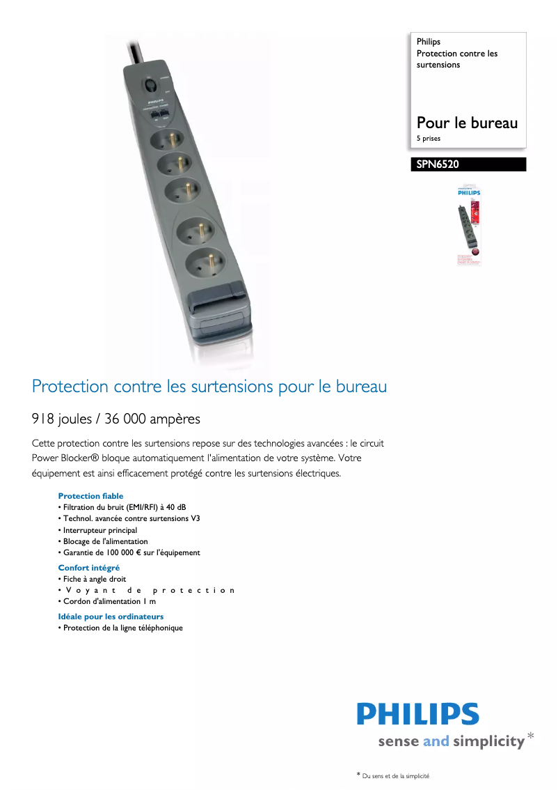 First page image of the manual for SPN6520