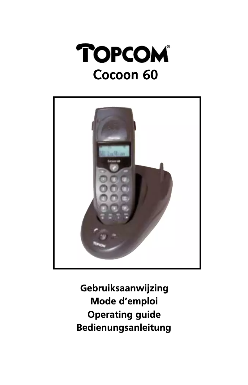 First page image of the manual for Cocoon 60
