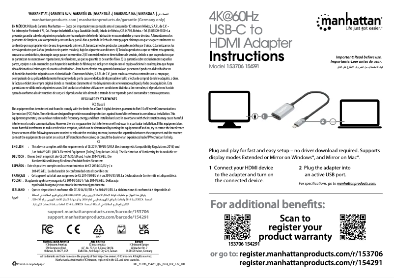 First page image of the manual for 153706