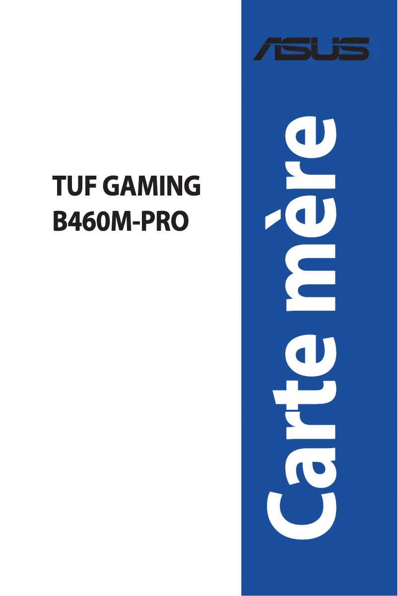 Page 1 of the manual User Manual Asus TUF GAMING B460M-PRO