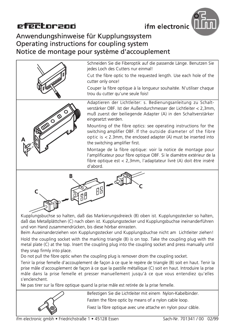 Page 1 of the manual User Manual IFM E20771