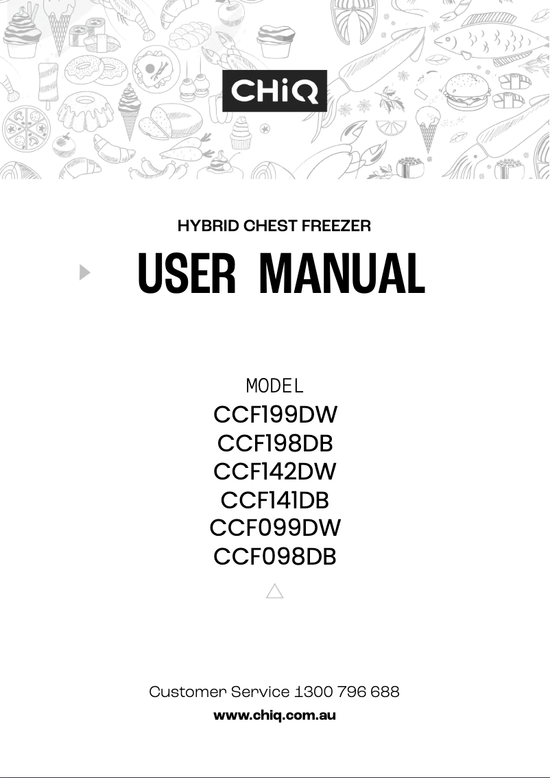 Image de la première page du manuel de l'appareil CCF099DW