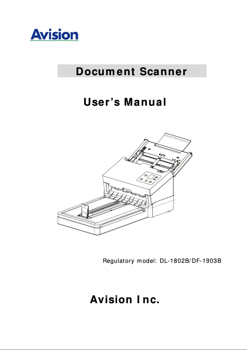 Page 1 of the manual User Manual Avision AD370FNW